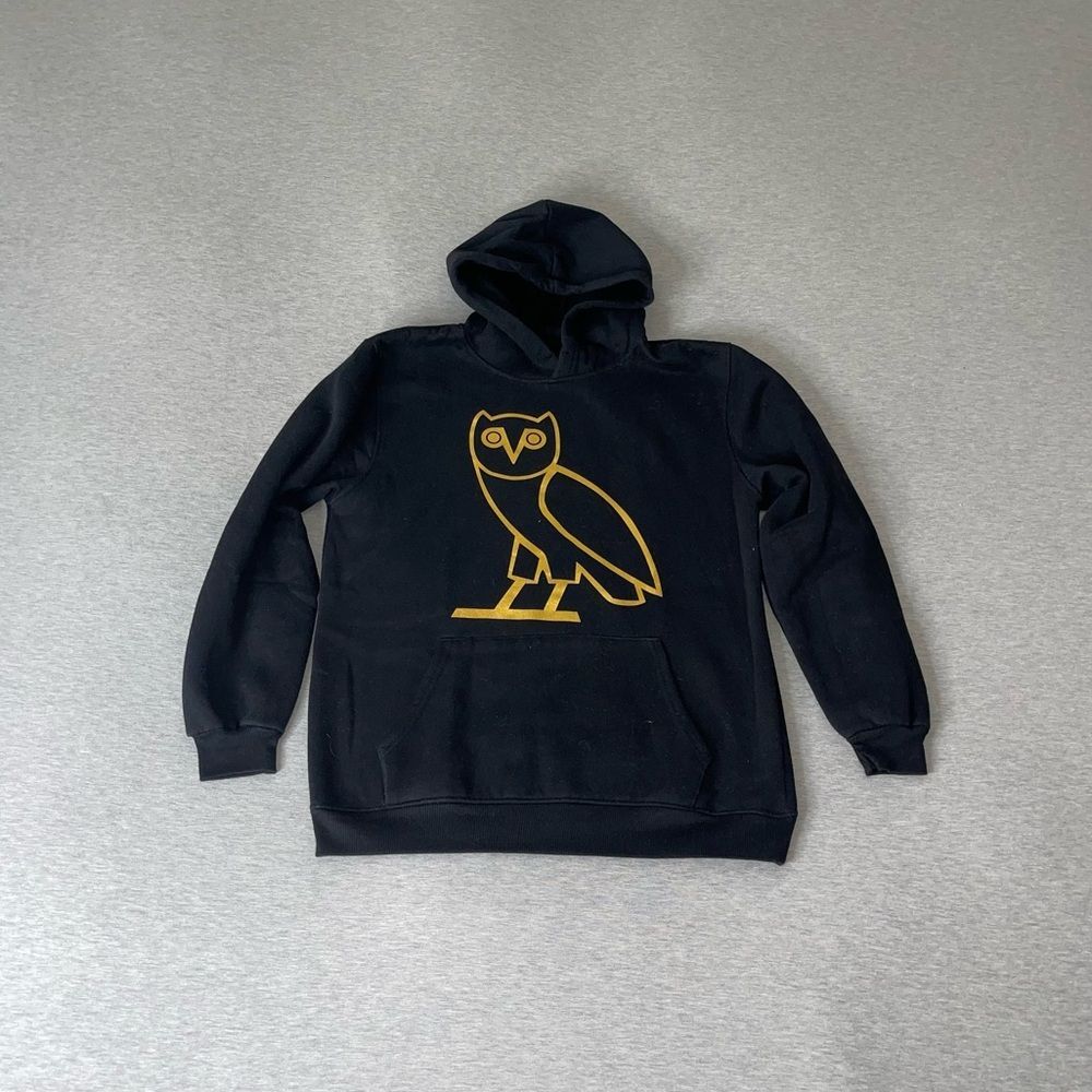 OVO Octobers Very Own Men’s Drake OG Gold Owl Pullover Hoodie Sweater